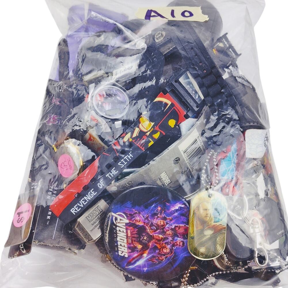 Disney Men's Mix Pop Culture Mystery Jewelry Bundle – 1.12 Pound AS-IS Lot A10
